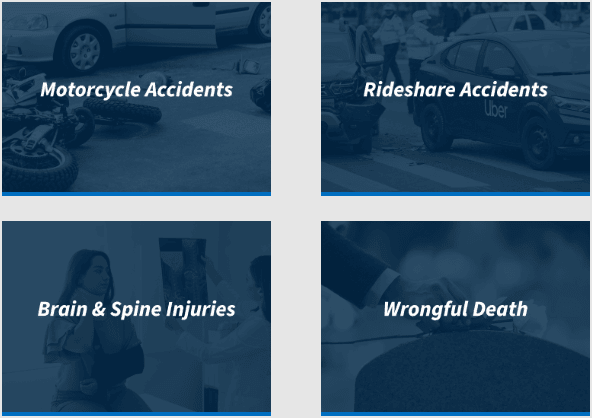 Motorcycle Accident, Rideshare Accident, Brain Injury, Spine Injury, Wrongful Death